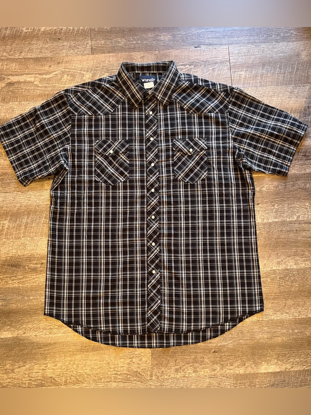 Wrangler Black and White Western Shirt